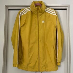 Unisex Adidas Yellow Windbreaker